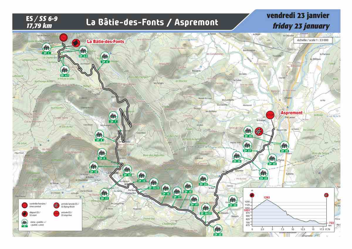 WRC - Prove e orari del Monte-Carlo 2026 8 es 6 9 spectateurs