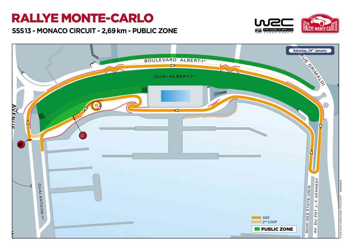 WRC - Prove e orari del Monte-Carlo 2026 10 sss 13 sito