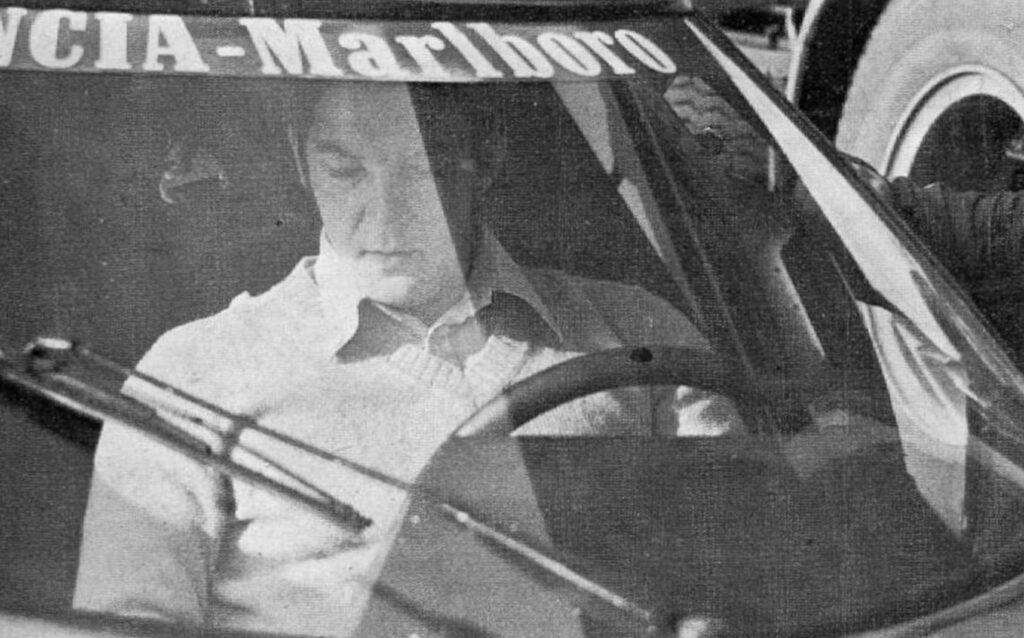 Raffaele Pinto tests Lancia Stratos Turbo 1974