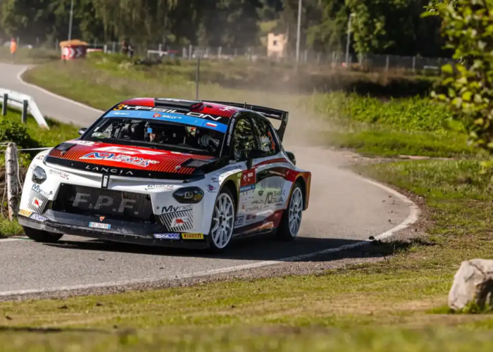 Mabellini parla della crescita della Lancia Ypsilon Rally2 HF Integrale 1 italian star was in the podium fight throughout