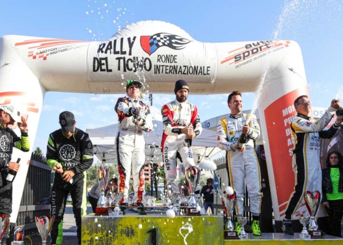 Svizzera - Tutto pronto per il Rally del Ticino 2026 1 Podio Rally del Ticino 2025 foto Scordo